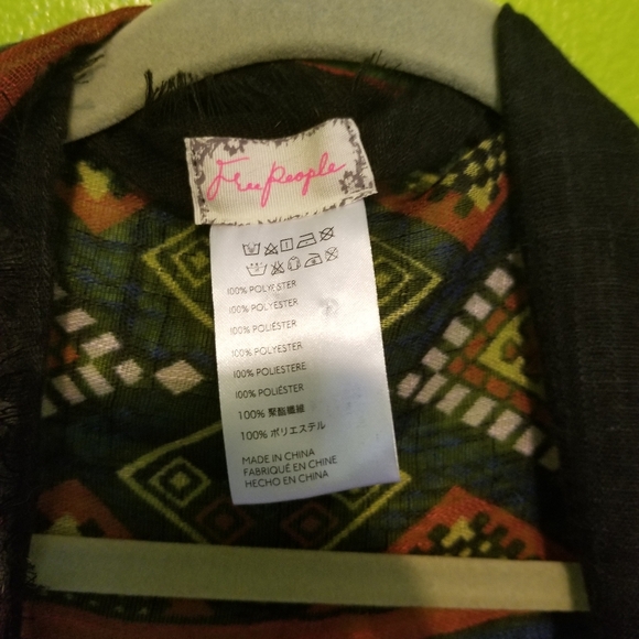 Free People one size boho shawl shrug - Picture 3 of 3